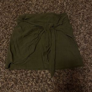 Navy green skirt